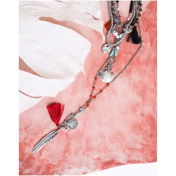 Boho Silver Tone Necklace listing for live show - Picture 2 of 6